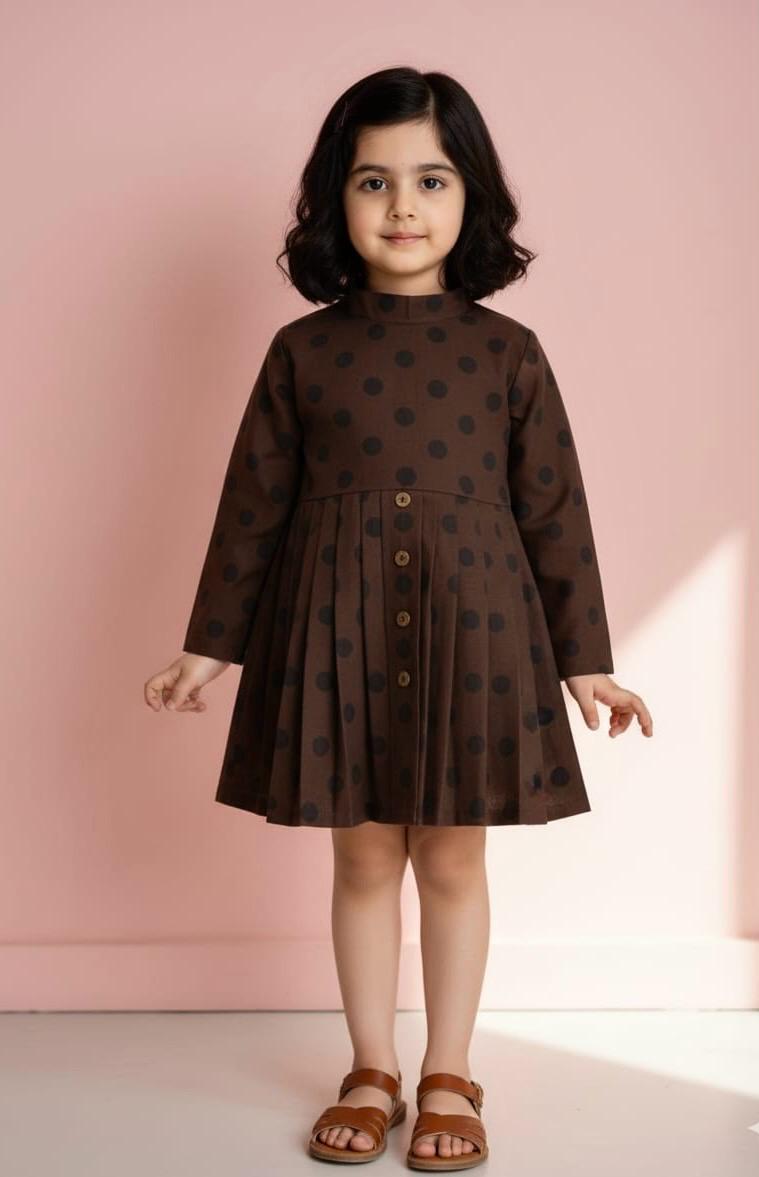 Girls Khaddar Frock Z014