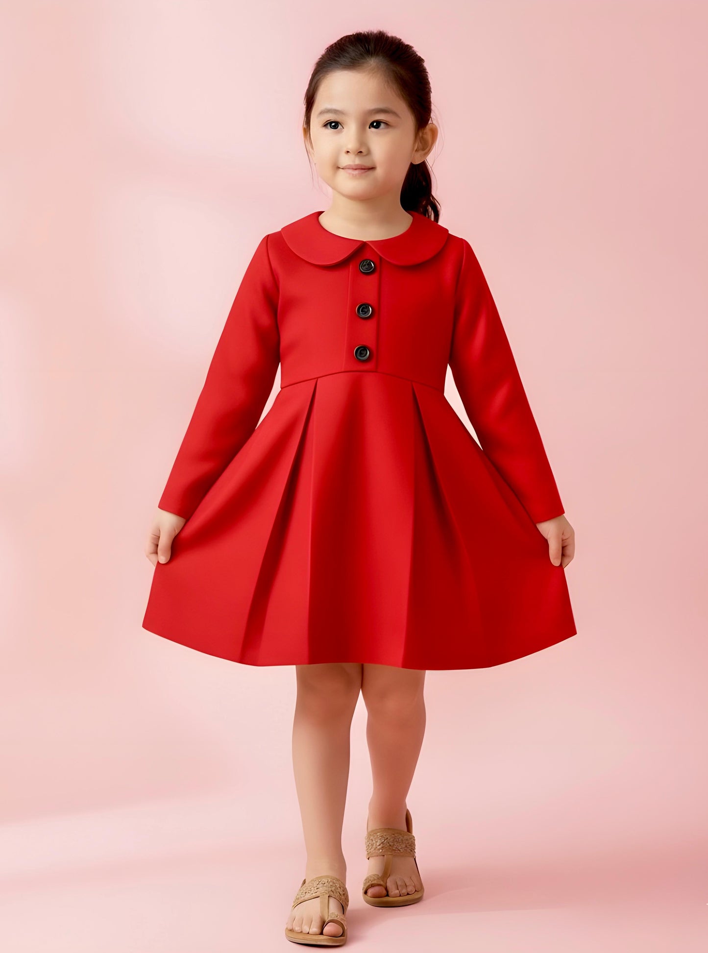 Girls Khaddar Frock Z016