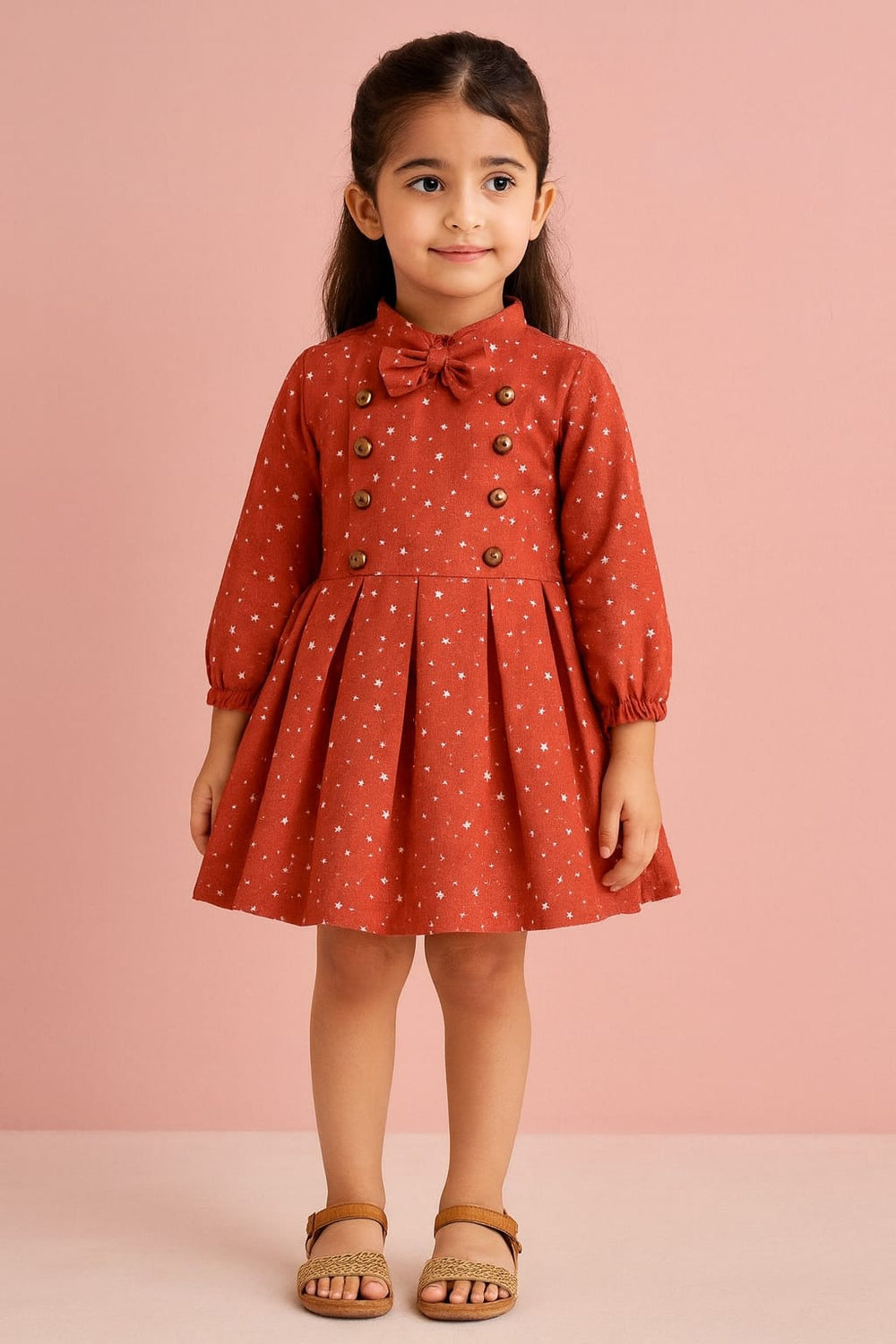 Girls Khaddar Frock Z0098
