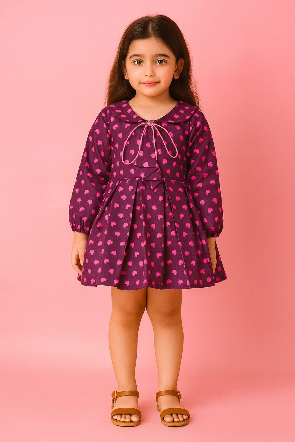 Girls Khaddar Frock Z0093