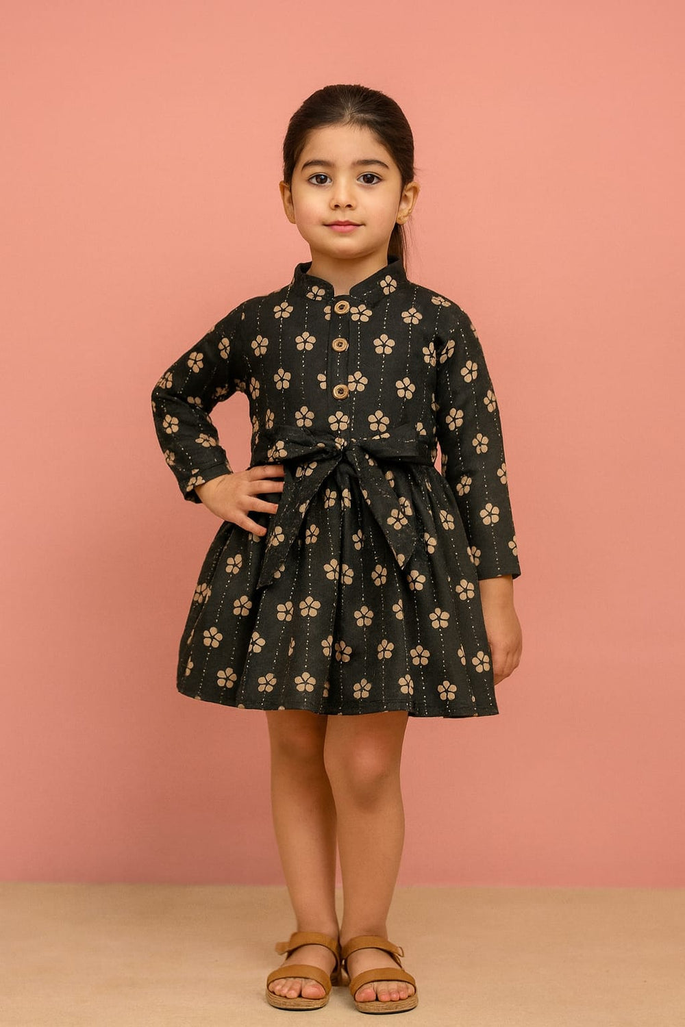 Girls Khaddar Frock Z0027