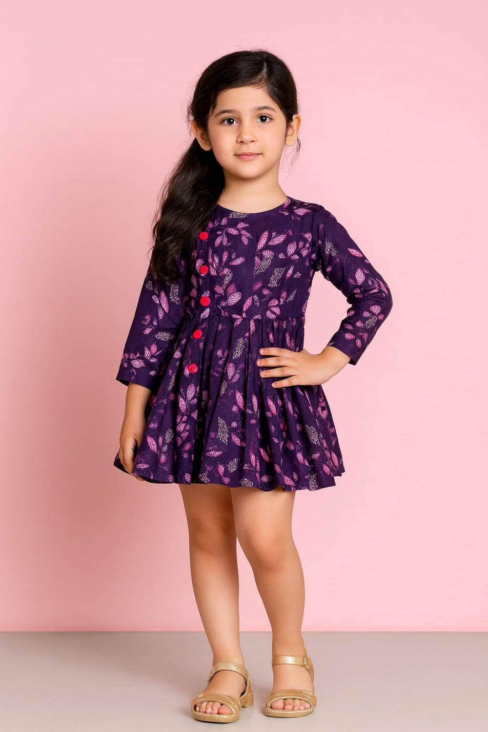 Girls Khaddar Frock Z0085