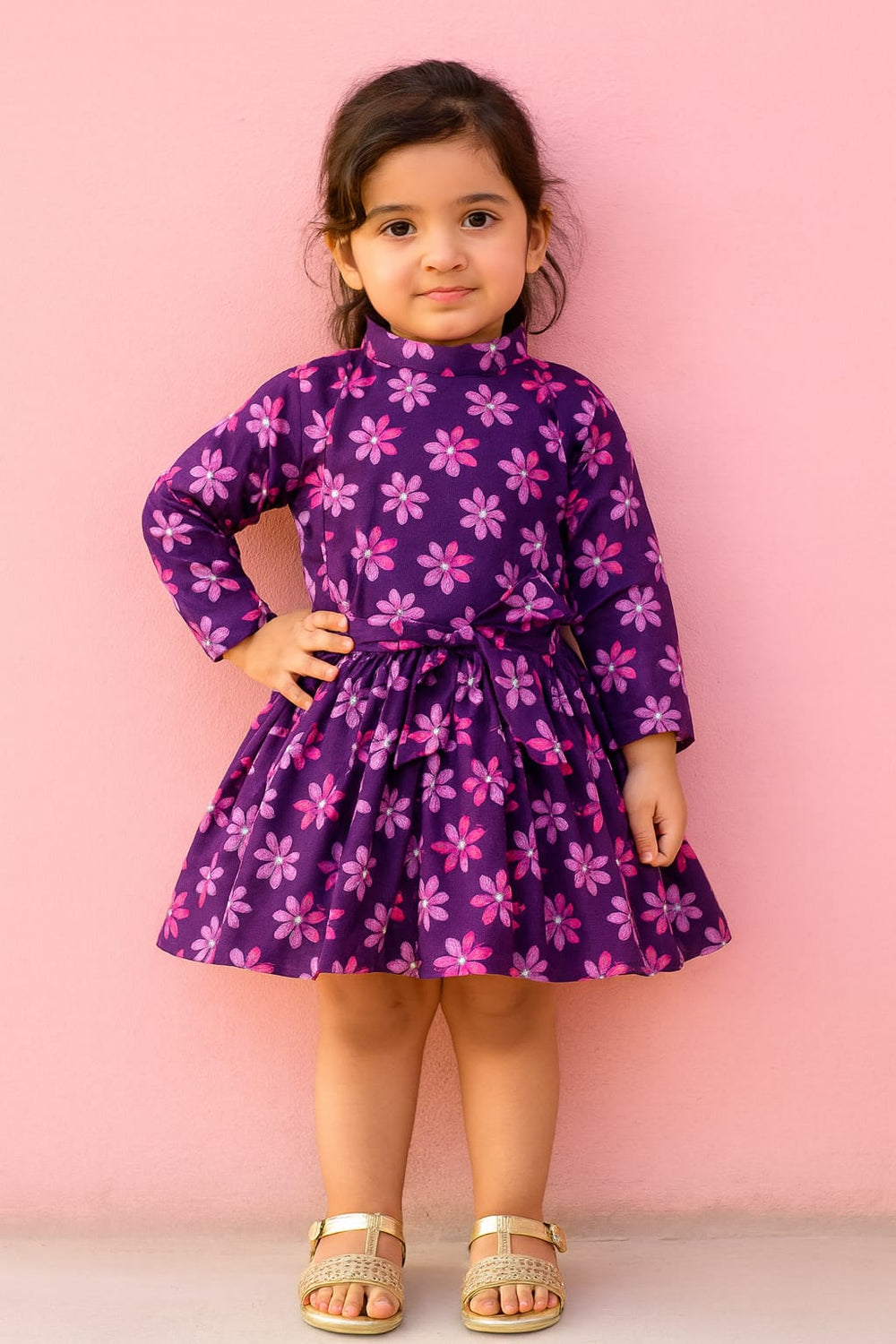 Girls Khaddar Frock Z0080